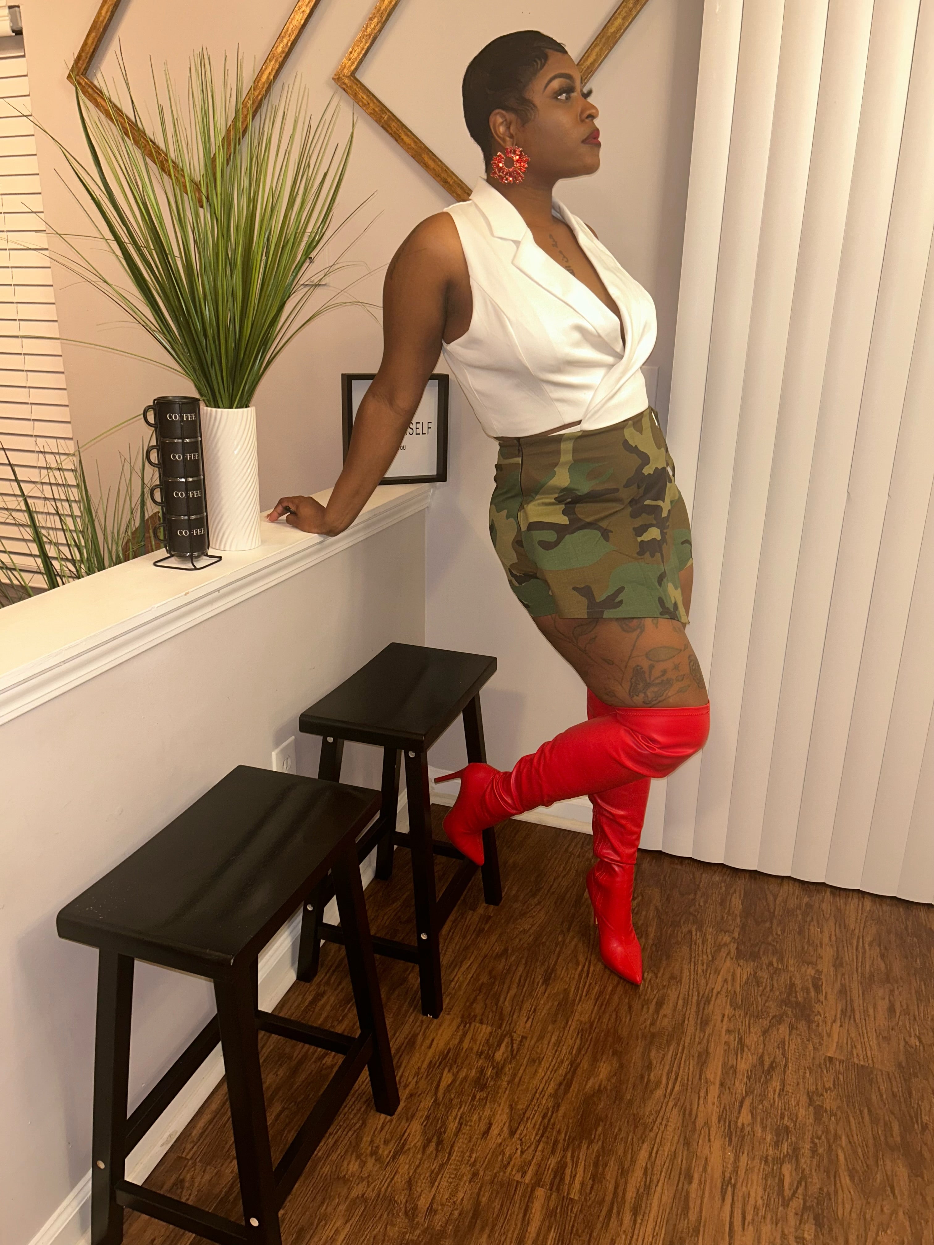 The Jalisa Camo Skort