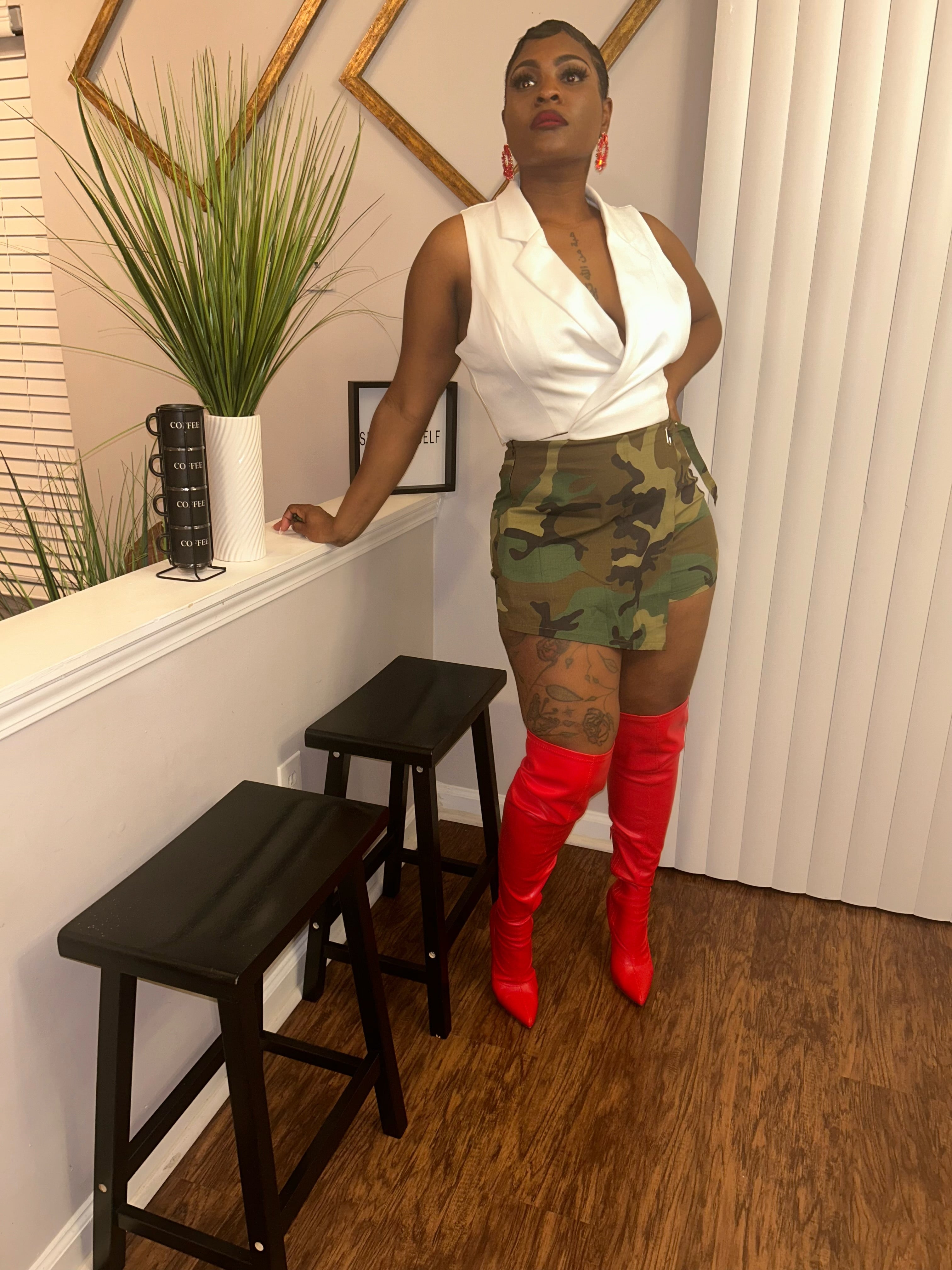 The Jalisa Camo Skort