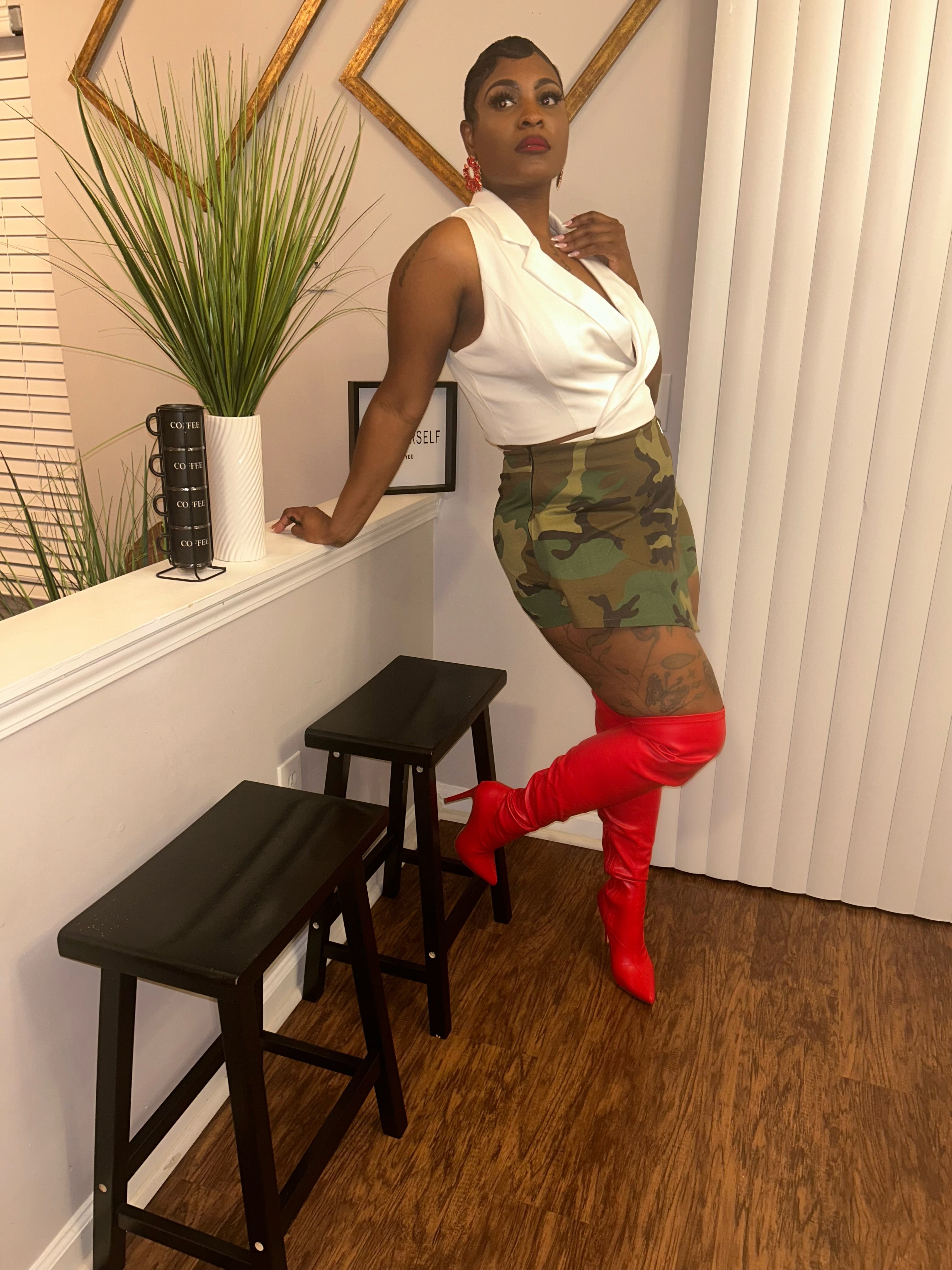 The Jalisa Camo Skort